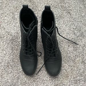 Target Black Combat Boots